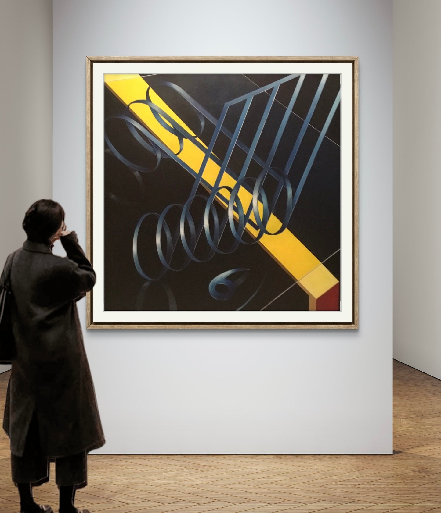 "Gruppi Irregolari" - (2004), oil on canvas - cm 100x100