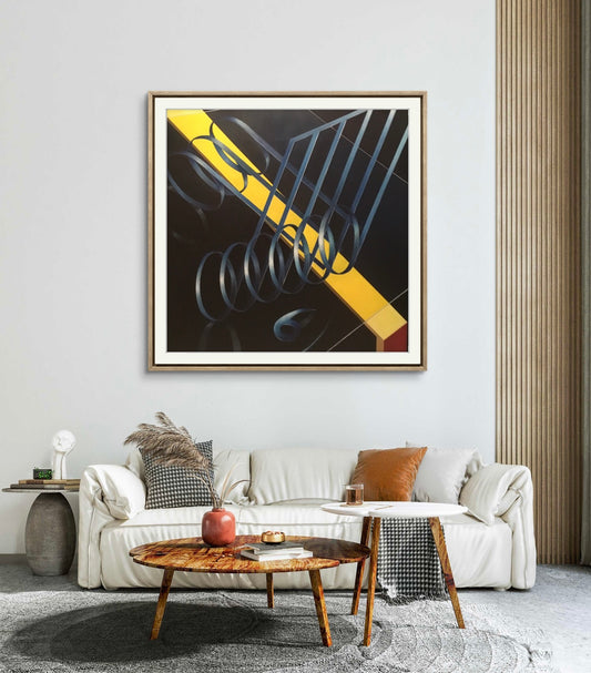 "Gruppi Irregolari" - (2004), oil on canvas - cm 100x100