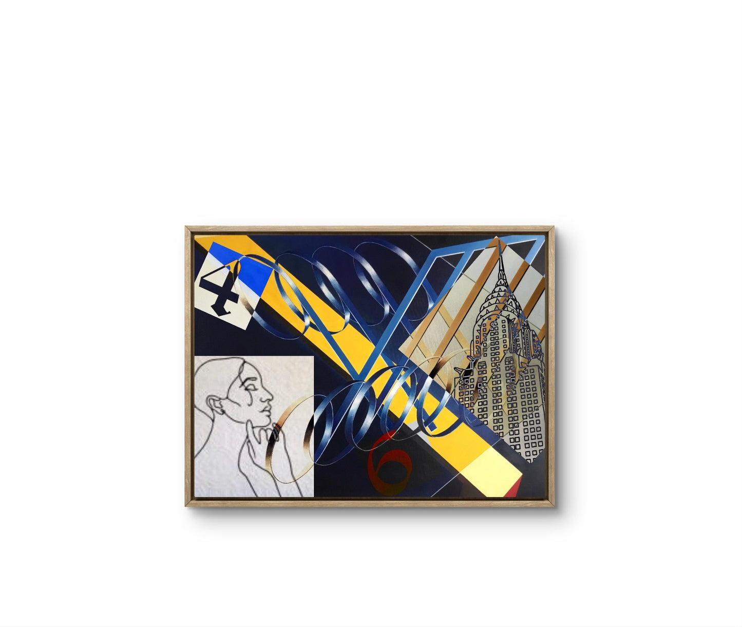 "Numerology" (2021), oil on canvas  - cm 100x70