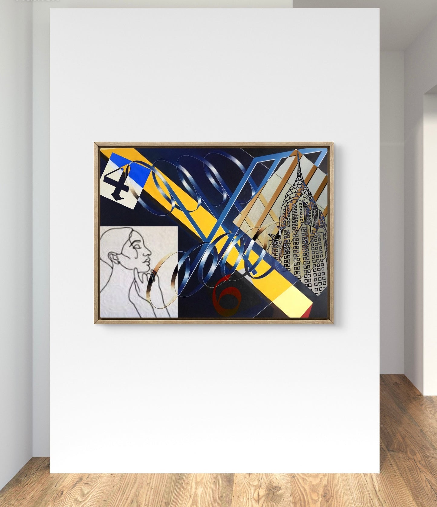 "Numerology" (2021), oil on canvas  - cm 100x70