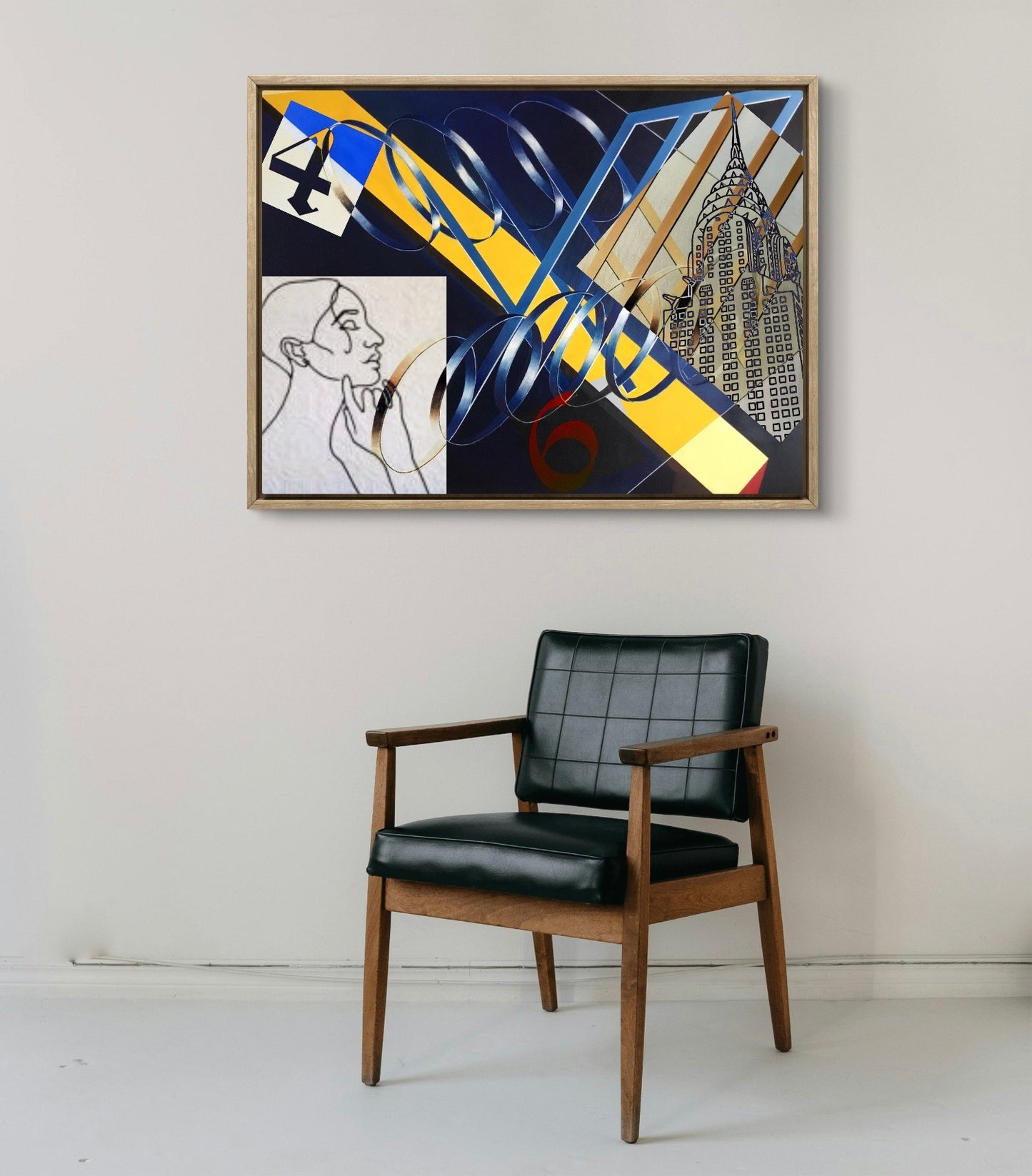 "Numerology" (2021), oil on canvas  - cm 100x70