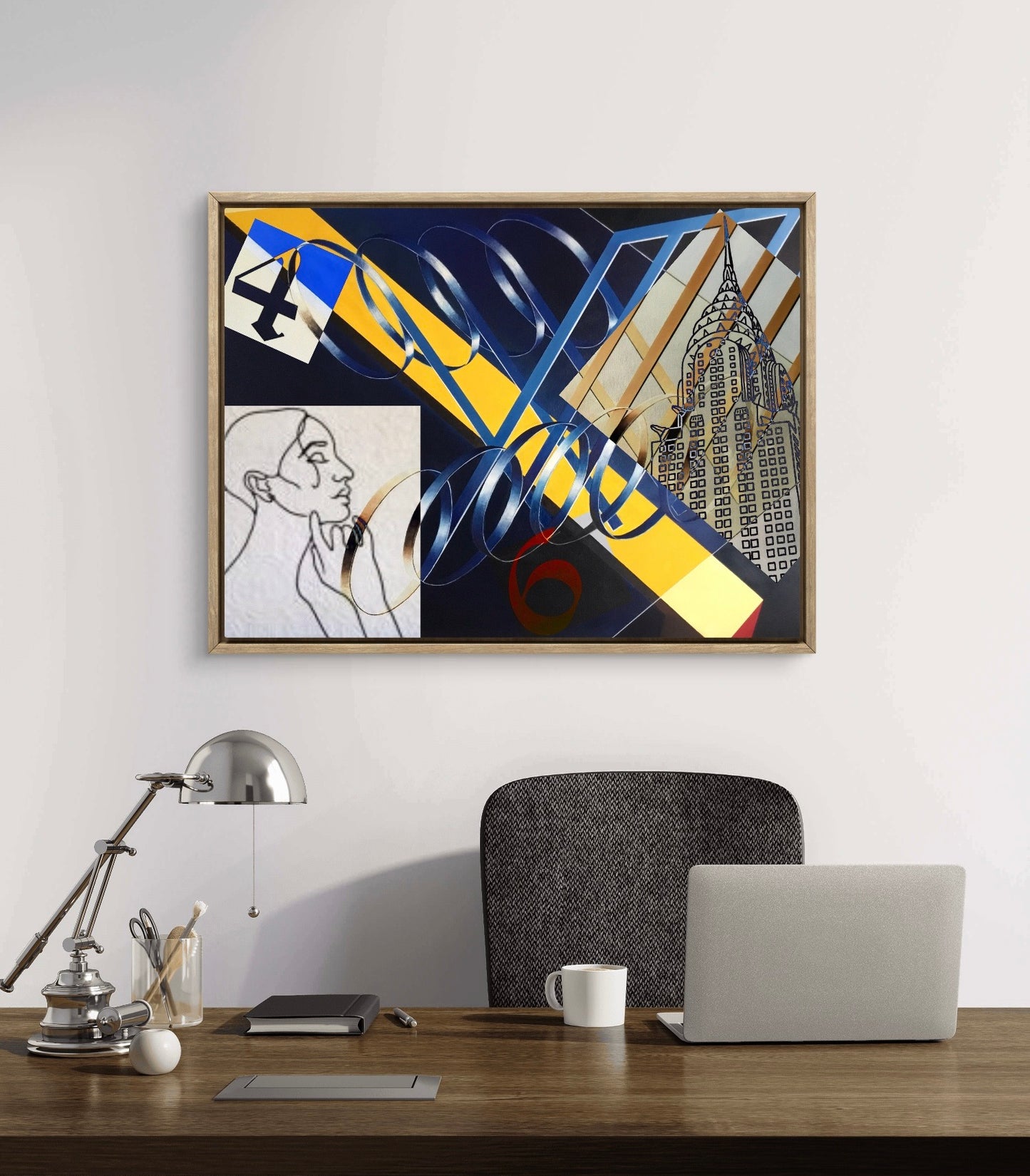 "Numerology" (2021), oil on canvas  - cm 100x70