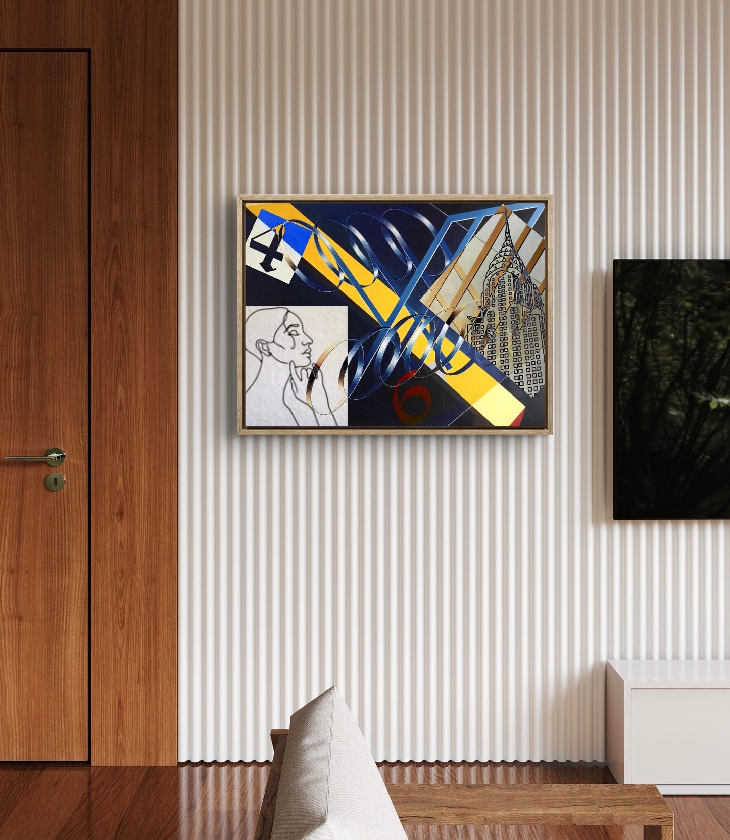 "Numerology" (2021), oil on canvas  - cm 100x70