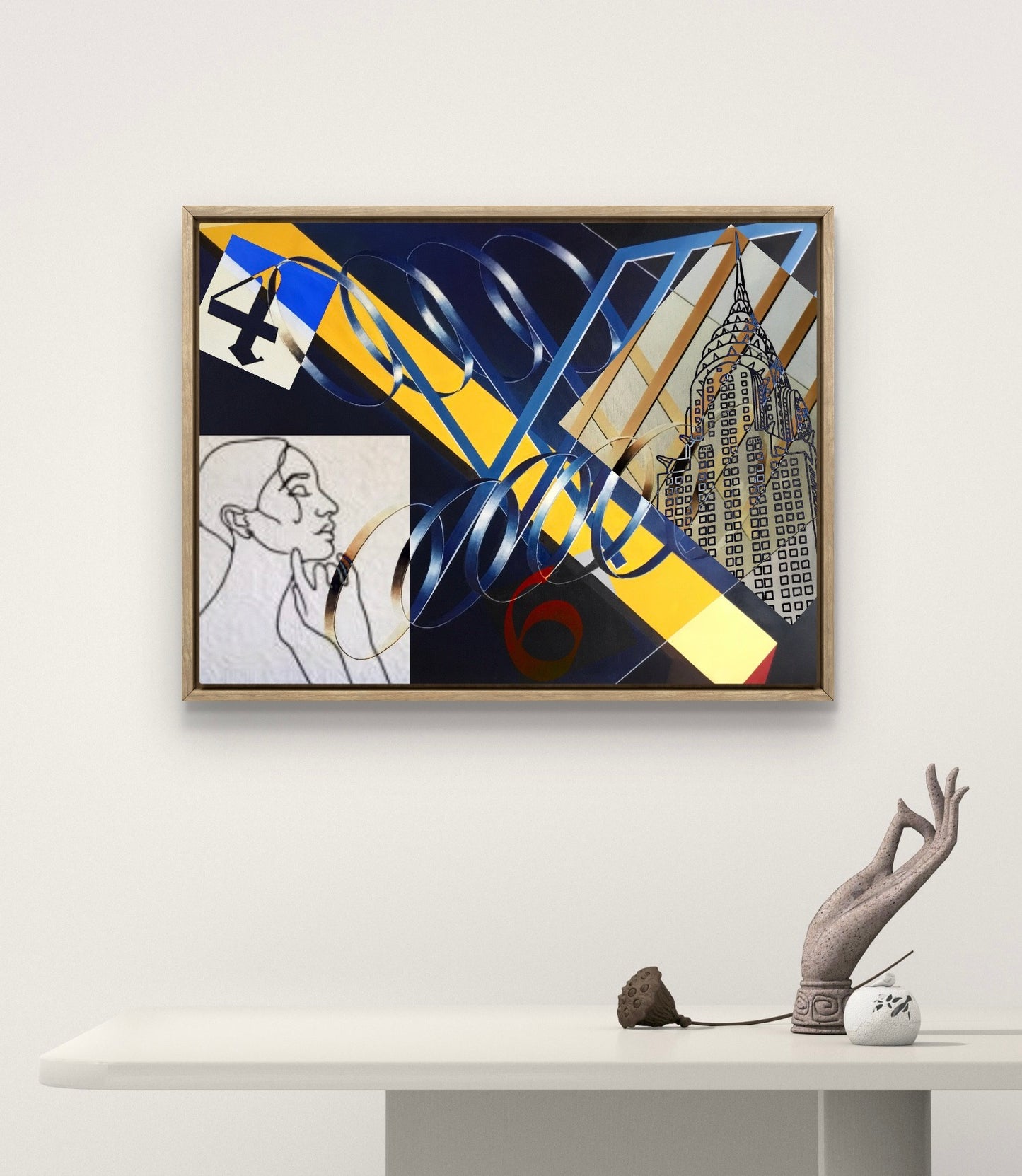 "Numerology" (2021), oil on canvas  - cm 100x70