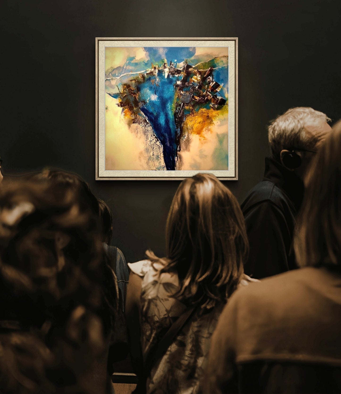 "Pescara del Tronto", acrylic on canvas, cm 50x50 - 2019